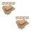 50Pcs Practical Khaki Shipping Boxes for Small Packaging and Storage 2