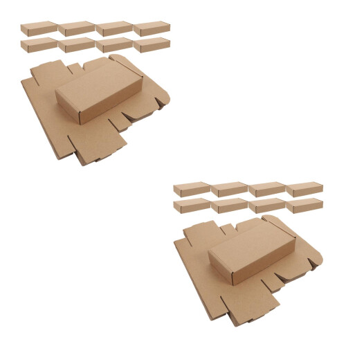 50Pcs Practical Khaki Shipping Boxes for Small Packaging and Storage 1