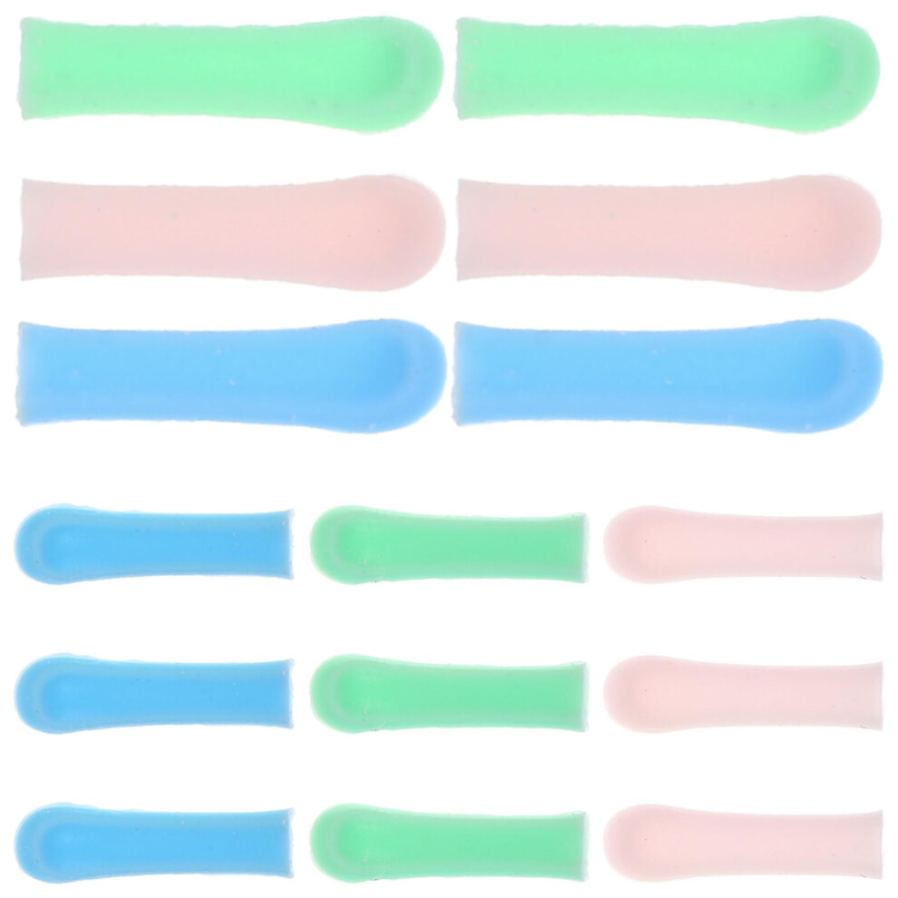 Ear Wax Removal Tips 15pcs Gentle Silicone Ear Spoon Covers for Comfortable Ear Cleaning