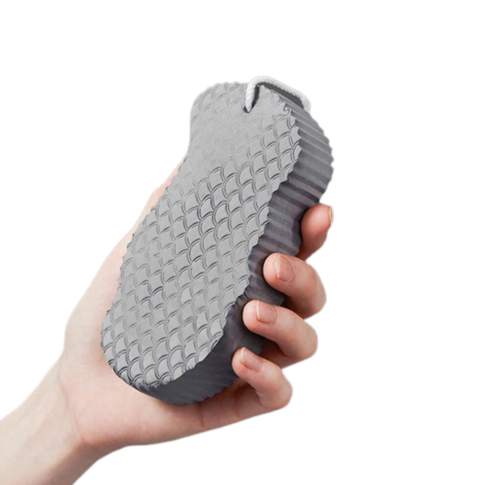 Grey Soft Bath Sponge For Body Cleaning With Gentle Exfoliating Shower Body Scrubber,