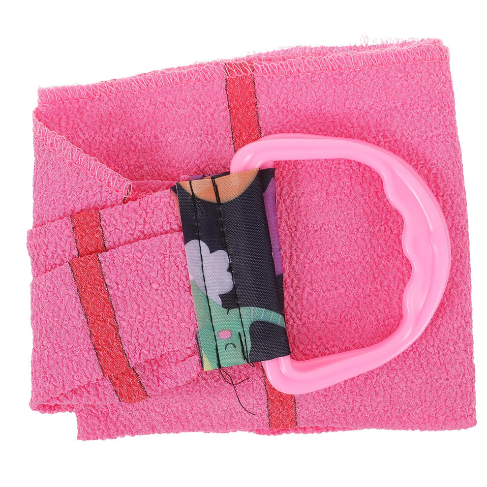 Pink Exfoliating Back Scrubber Towel For Shower And Bath With Deep Exfoliation Long Reach