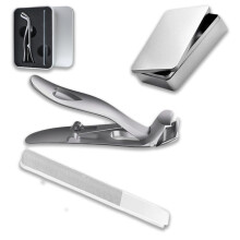 Ergonomischer Zehennagelknipser mit abgewinkeltem Kopf für Senioren – Premium-Zehennagelknipser für dicke Nägel für Damen und Herren mit