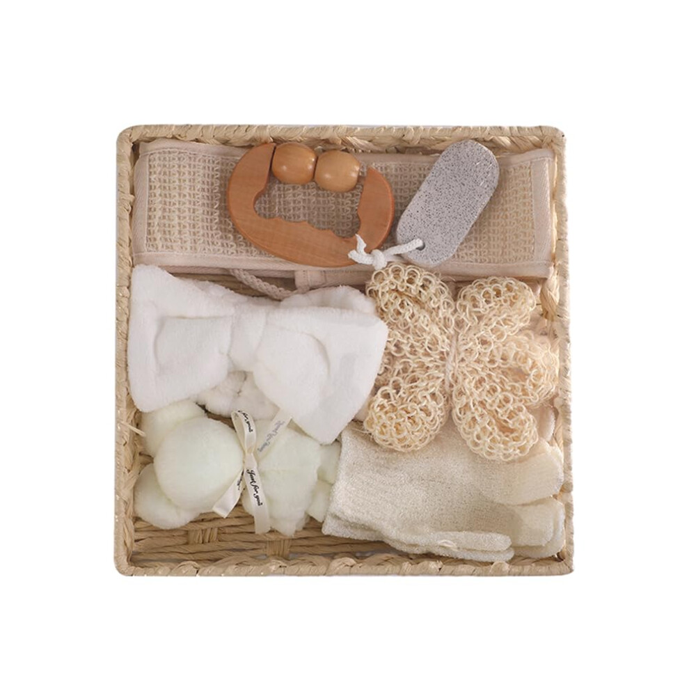 Body Scrub Towel and Exfoliating Bath Set with Deep Exfoliating Texture for Full Body Cleansing