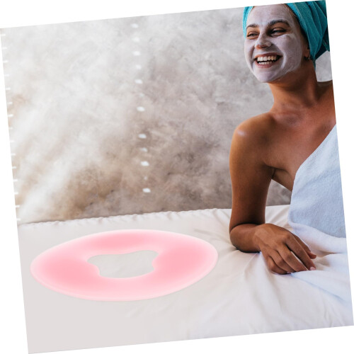 Massage Table Face Cradle Pillow with Ergonomic Face Down Support, Silicone Spa Headrest Cushion 1