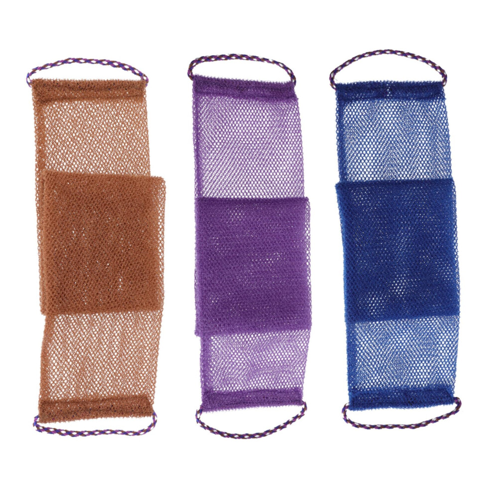 3pcs Exfoliating Bath Towel Set for Shower, Body Scrubber for Dead Skin Removal, FastDrying