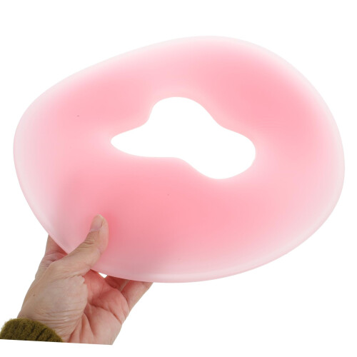 Massage Table Face Cradle Pillow with Ergonomic Face Down Support, Silicone Spa Headrest Cushion 2