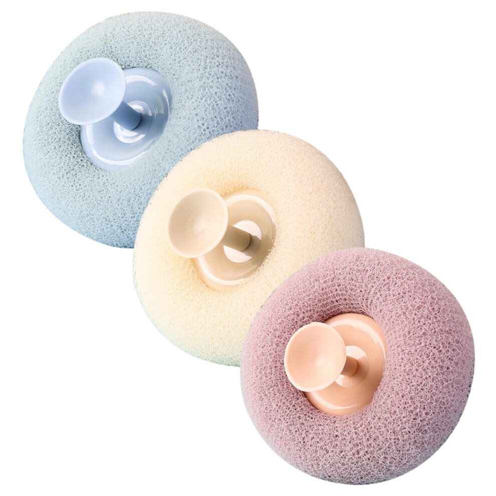 Bath Loofah Set for Women 3pcs Mesh Shower Pouf Body Scrubber Gentle Exfoliation TravelFriendly