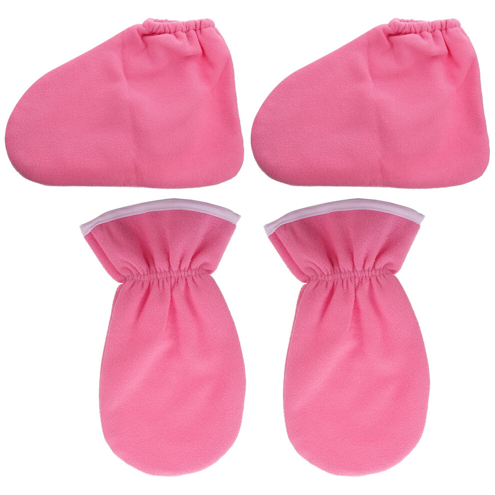 Paraffin Wax Hand and Foot Mitts with Heat Therapy for Deep Hydration, Washable and Reusable