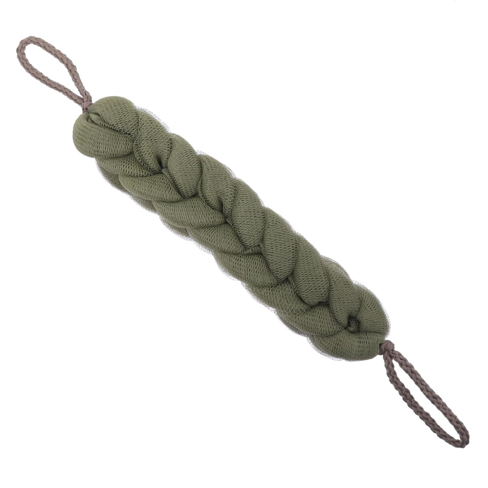 Bath Body Scrubber and Exfoliating Bath Sponge with Hanging Rope for Gentle Skin and Smooth Back