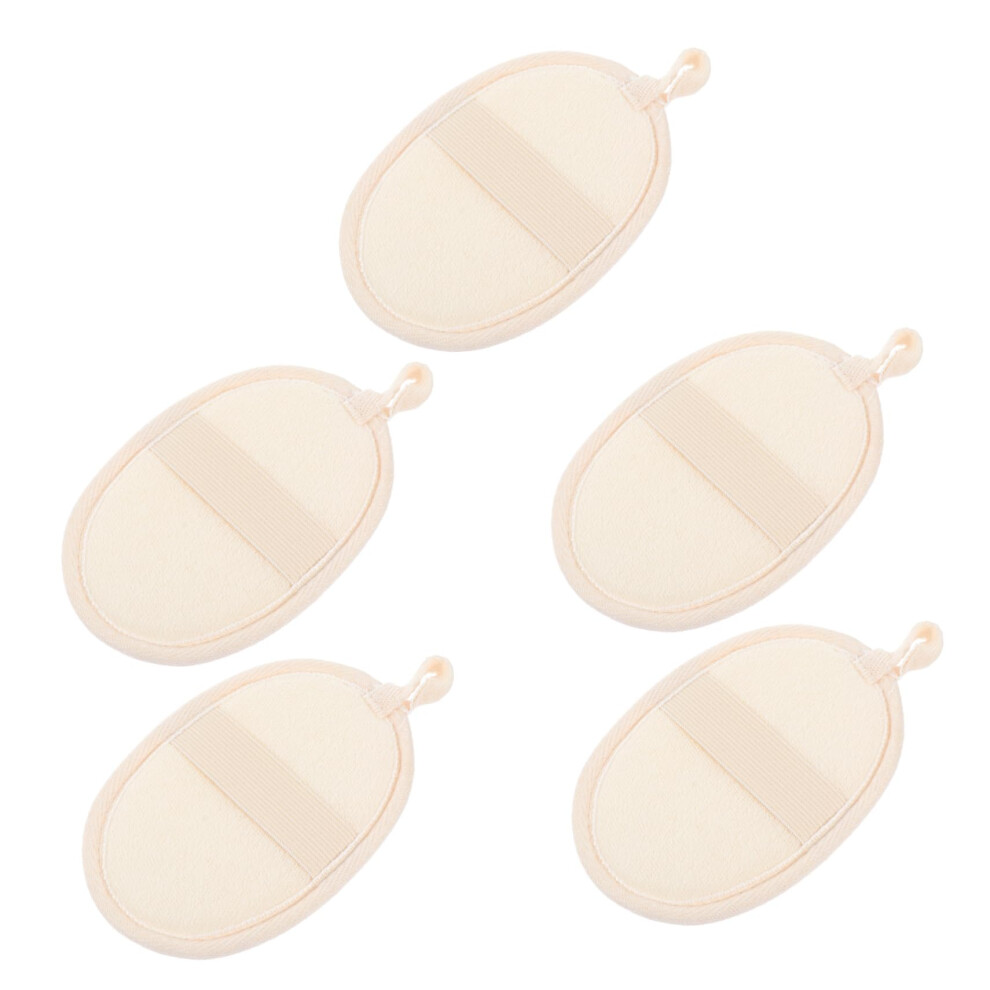 5pcs Exfoliating Loofah Bath Towels Gentle Skin Scrubber for Shower and Travel Use