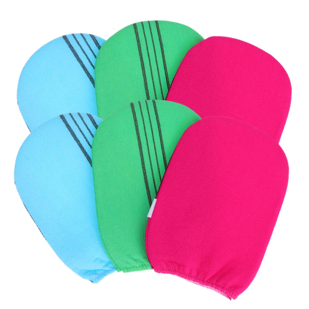 Exfoliating Shower Gloves Set  DualSided Body Scrub for Deep Cleansing and Smooth Skin