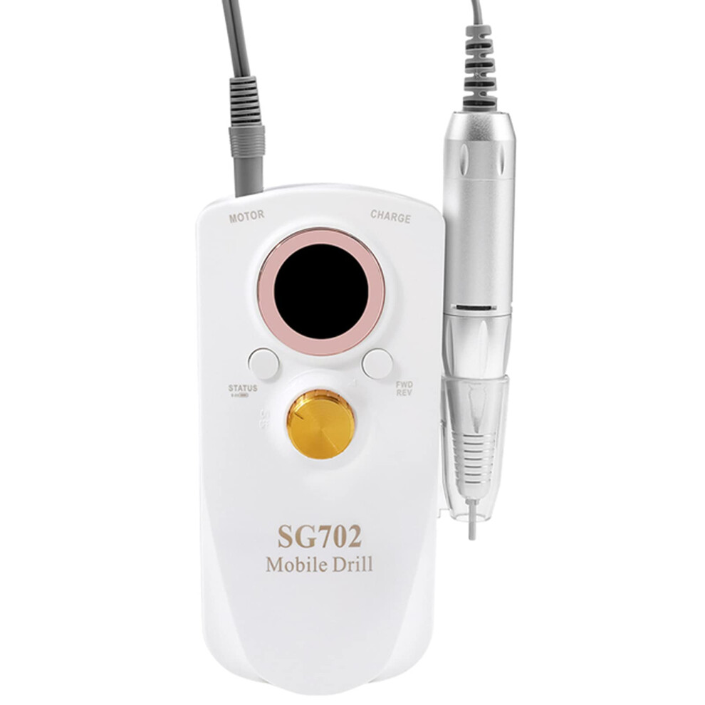 Electric Nail Drill 35000RPM Rechargeable with LCD Display for Acrylic and Gel Nails