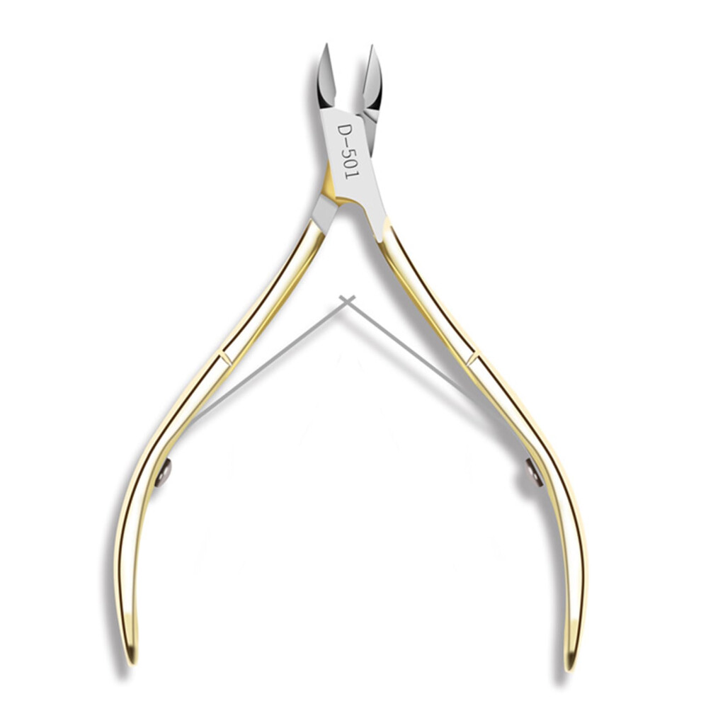 Stainless Steel Nail Clippers with Sharp Curved Blade and Professional Cuticle Trimmer for Fingernail and Toenail
