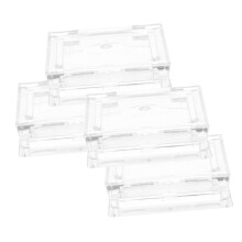 4pcs Square Empty Eyeshadow Pans for Palette Refills Compact Travel Size DIY Makeup