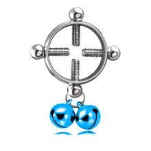 Gravity Ball Nipple Clip, Non Piercing Nipple Clips with Elegant Pendant, Adjustable Metal Nipple Clamps Stainless Steel Nipple Clip for Sensual Massa