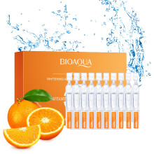 Vitamin C Face Serum with Hyaluronic Acid, Brightening and Hydrating Travel Size Vials, 30 Pack