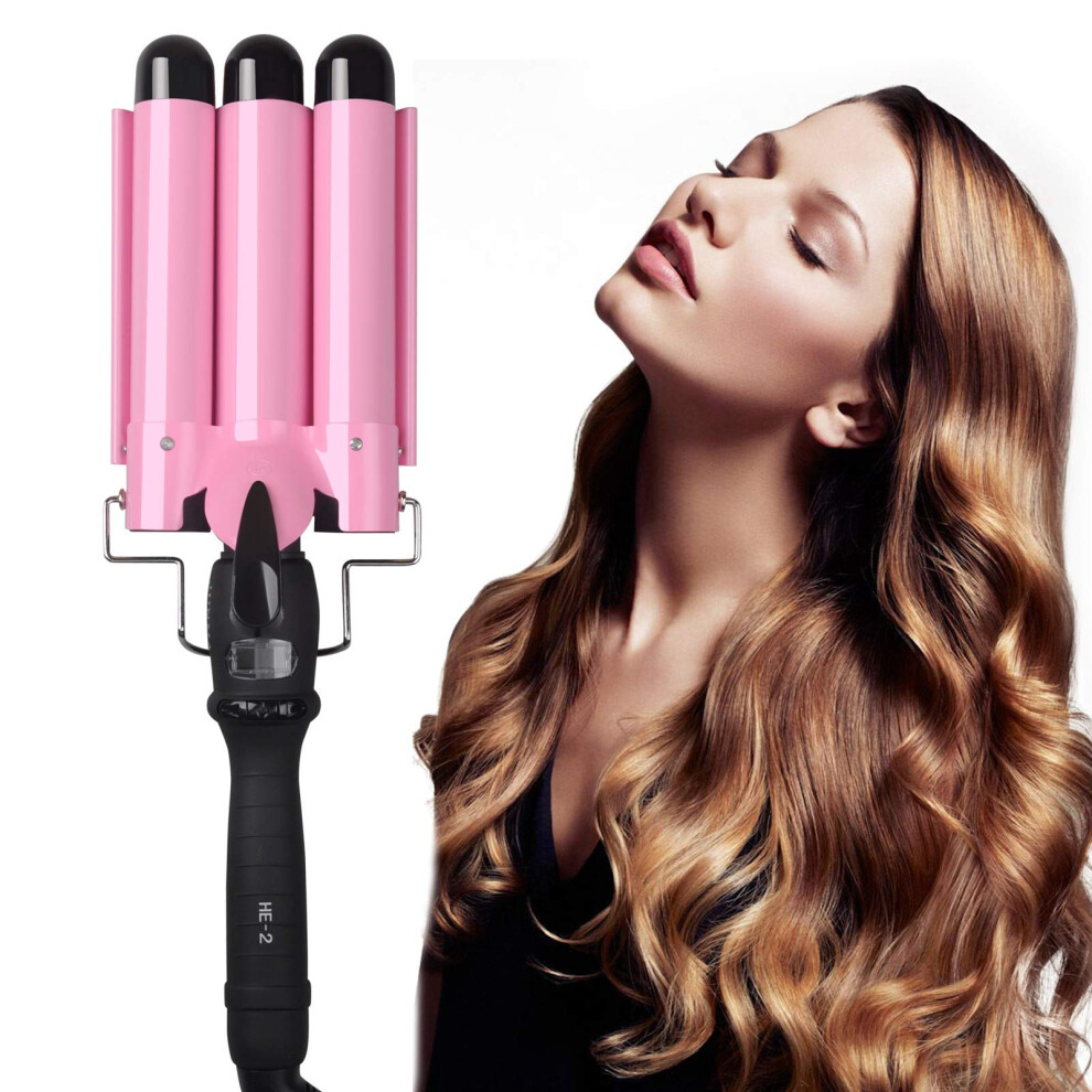 25mm Tourmaline Ceramic Curling Iron with Precise Temperature Control and Fast Heat Up