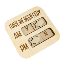 Wooden Feeding Schedule Trackers For Pet Owners Lovely-N4