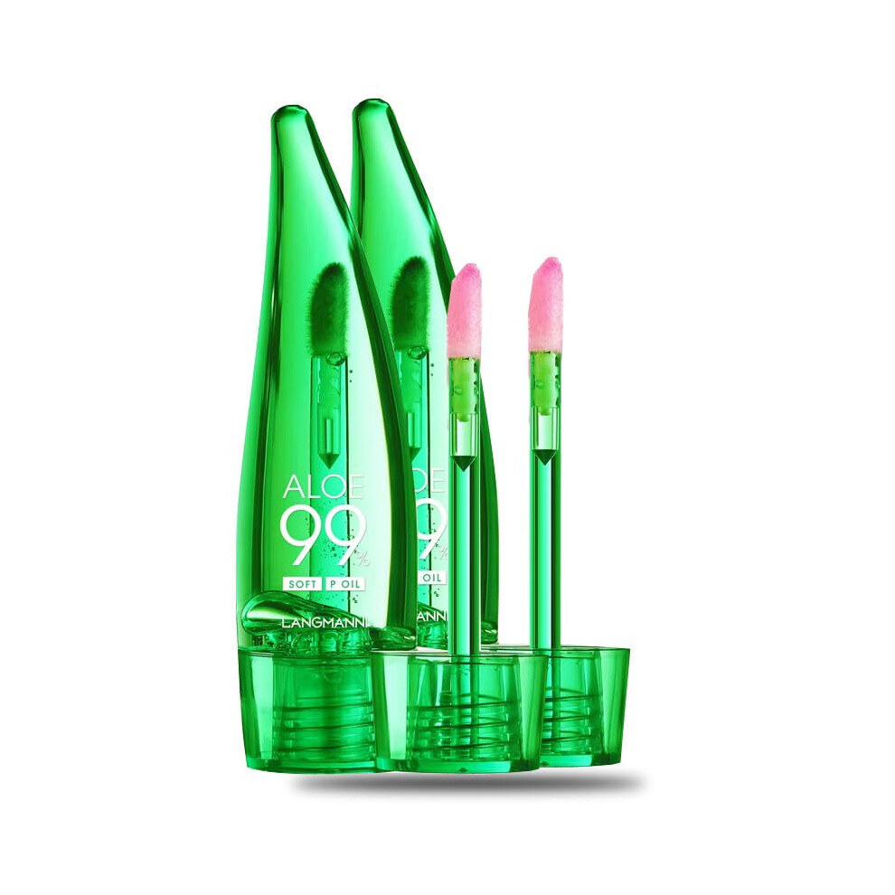 2Pack Color Changing Lip Gloss with Aloe Vera â Long Lasting Hydrating Lip Balm for Soft Lips