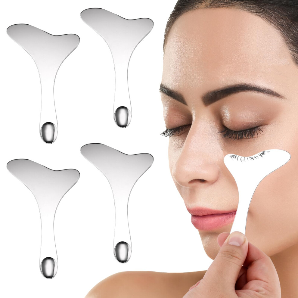 Reusable Stainless Steel Eyeliner Stencil Set â Winged Eyeliner Guide Tool for Precise Makeup