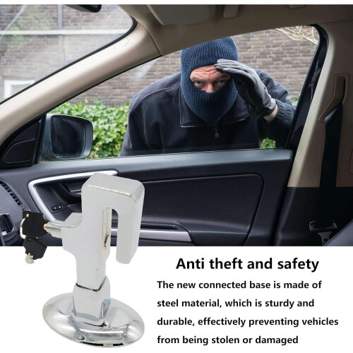 Car Pedal Lock Heavy Duty AntiTheft Brake and Clutch Security Device Universal RustProof Steel 1