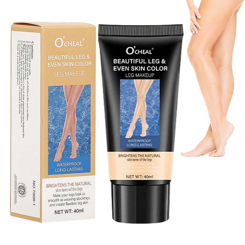 Cream 2Pcs Leg And Body Makeup Waterproof Long Lasting Foundation For Tattoo And Vein Coverage, Fairest Glow #01