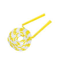 Childrens Beads Skipping Rope Secure Grip Junior-Yellow