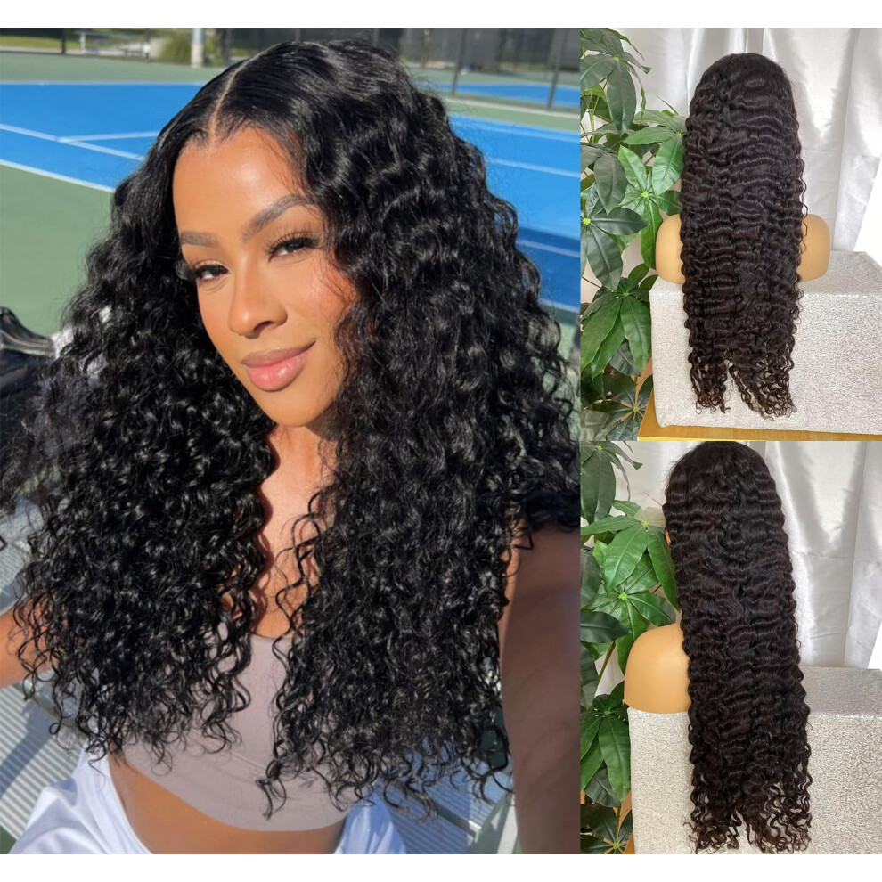 40 Inch Burmese Curly Human Hair Lace Front Wig 13x6 HD Lace Frontal 200 Density with Baby Hair