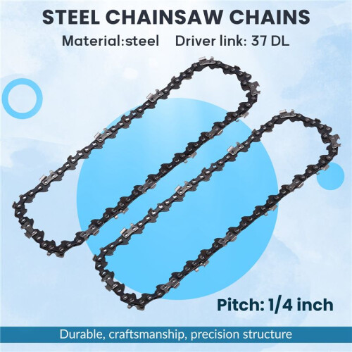 2x 6INCH  Chainsaw Chains Electric Chainsaws Accessory Practical Electric Saw Replacement Accessory for Wood Cutting 1