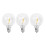 3Pcs G40 Led Replacement Light Bulbs, E12 Screw Base Shatterproof LED Globe Bulbs for Solar String Lights Warm White 1