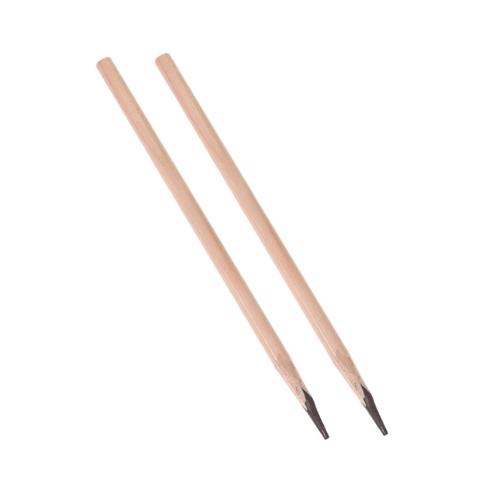Waterproof Wooden Eyebrow Pencil with Brush for Precision Brow Shaping and Natural Long Wear, 2pcs
