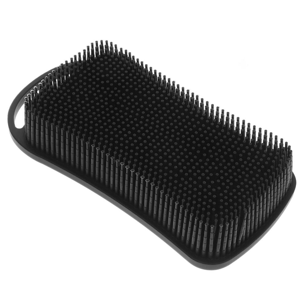 Light Silicone Beard Brush For Men Dualsided Exfoliating Body Scrubber With Nonslip Grip Grooming Tool
