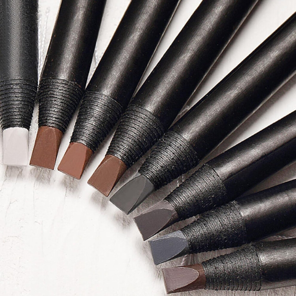 Brown Waterproof Brow Mapping Pencil Set Gray Â Peel Off Eyebrow Pencil For Microblading And Henna