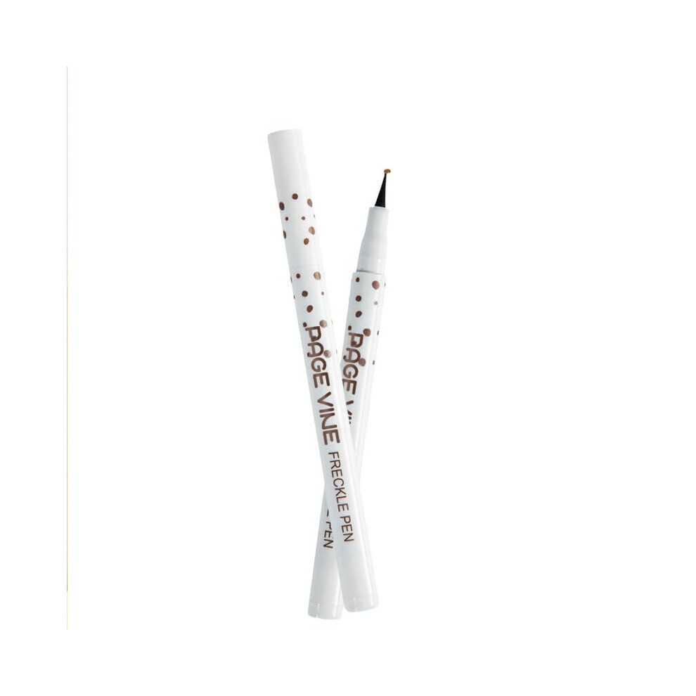 Light/Brown 2Pcs Waterproof Freckle Pen, Natural Looking Long Lasting Smudge Proof Vegan Friendly Quick Dry