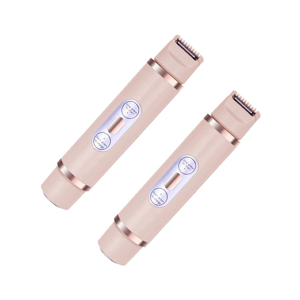 2X Bikini Trimmer for Women Painless Ladies Hair Removal 2 in 1 Wet & Dry Lady Shaver