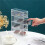 3X Glasses Storage Box 4 Layers Large Glasses Organizer Box Multifunctional Stackable Display Holder Reusable Cosmetics 7