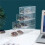 3X Glasses Storage Box 4 Layers Large Glasses Organizer Box Multifunctional Stackable Display Holder Reusable Cosmetics 5