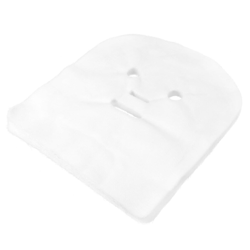 100pcs Precut Facial Gauze Mask Sheets with Face Openings for Skincare and Spa Treatments