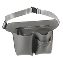 Hairdressing Scissor Pouch Leather Barber Tool Belt with Multiple Compartments for Salon Use