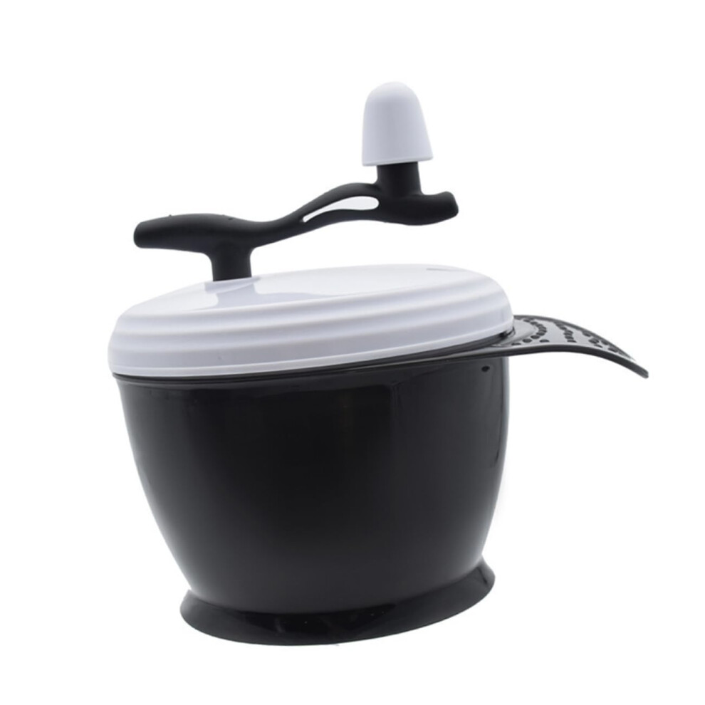 Hair Dye Mixing Bowl with Hand Crank for Precise Color Mixing, No Spill Design, Salon and Home Use
