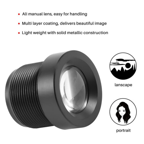 4X CCTV-SäKerhetskamera 16 mm FokusläNgd IR-Kortlins 2