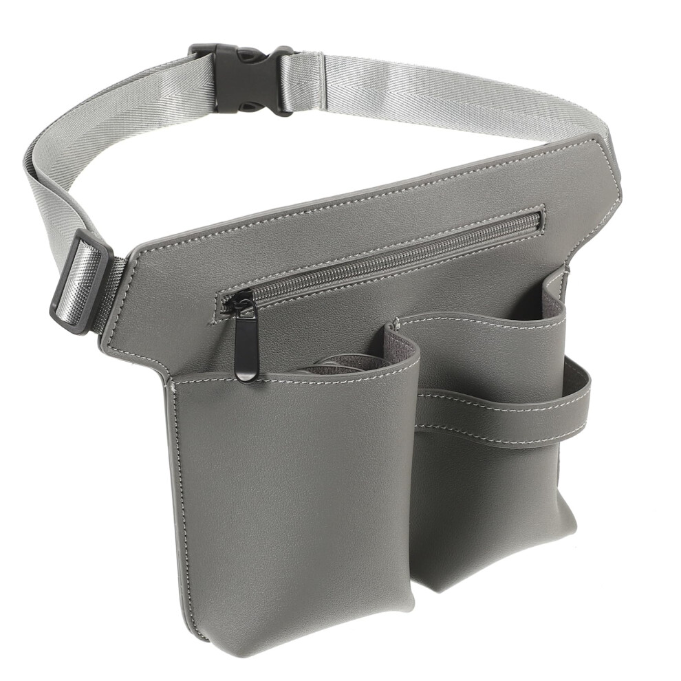 Professional Leather Hairdressing Scissors Pouch Belt with Adjustable Waist for Salon Tool Storage