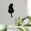 Black-Cat Pendulum Wall Clock,Cat Clock,Cat Clock with Moving Tail,Cat Swinging,Whimsical Funny Wall Clocks 5
