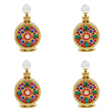 4X Huile de Parfum ConcentréE pour Hommes et Femmes Parfum de Charme Parfum Arabe RéTro Luxe Vintage Parfum de Longue DuréE