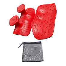 1pair Nonslip Silicones Gym Grip for Weight Lifting-Red