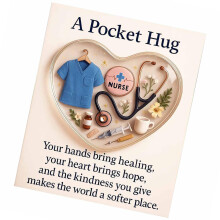 Heart Nurse Hug 2D Acryl Aanmoediging Keepsakes-1 STUKS C