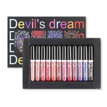 Rossetto opaco impermeabile con formula volumizzante, glitter per labbra effetto miele fondente, trucco di Halloween, tinta trasparente, olio per