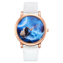 Luxury Rhinestone Accented Watch Women's Dress Wristwatch Elegant Simple Butterfly Floated Rhinestones Soft And Durable Leather Band Precise Time Keep