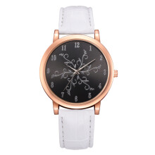 Minimalist Ultra Thin Watch For Women, Clear Line Easy Reading Dial With Dainty Adjustable Band Waterproof Design Fashion Accessory For Daily Wear Or