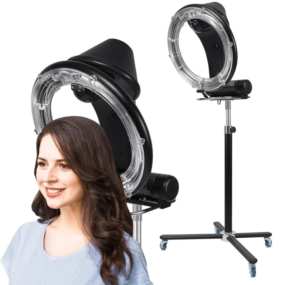Professional Infrared Hair Dryer Wall Mount Orbiting Salon Processor with LCD and Adjustable Height